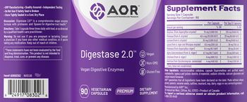 AOR Advanced Orthomolecular Research Premium Digestase 2.0 - supplement