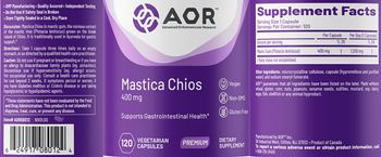 AOR Advanced Orthomolecular Research Premium Mastica Chios 400 mg - supplement