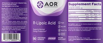 AOR Advanced Orthomolecular Research Premium R-Lipoic Acid - supplement