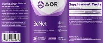AOR Advanced Orthomolecular Research Premium SeMet - supplement