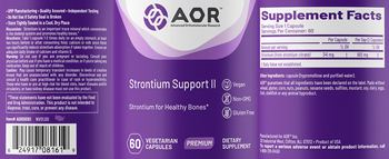 AOR Advanced Orthomolecular Research Premium Strontium Support II - supplement