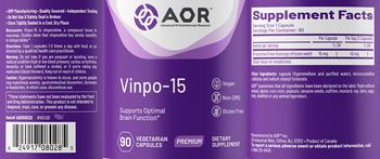 AOR Advanced Orthomolecular Research Premium Vinpo-15 - supplement