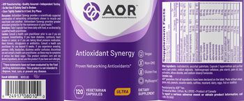 AOR Advanced Orthomolecular Research Ultra Antioxidant Synergy - supplement