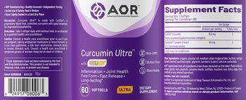 AOR Advanced Orthomolecular Research Ultra Curcumin Ultra - supplement