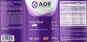 AOR Advanced Orthomolecular Research Ultra Ortho Mind - supplement