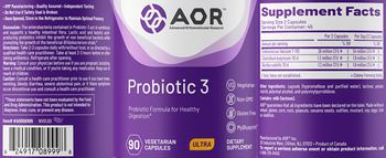 AOR Advanced Orthomolecular Research Ultra Probiotic 3 - supplement