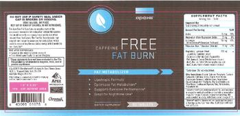 Apex Caffeine Free Fat Burn - supplement