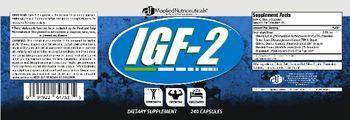 Applied Nutriceuticals IGF-2 - supplement