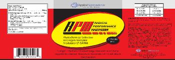 Applied Nutriceuticals RPM Radical Performance Maximizer - supplement