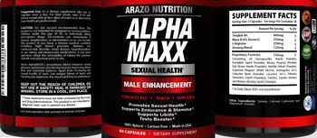 Arazo Nutrition AlphaMAXX - supplement