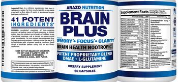 Arazo Nutrition Brain Plus - supplement