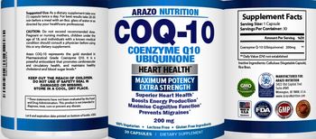 Arazo Nutrition COQ-10 200 mg - supplement