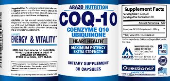 Arazo Nutrition CoQ-10 - supplement