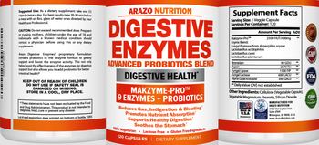Arazo Nutrition Digestive Enzymes - supplement