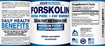 Arazo Nutrition Forskolin - supplement