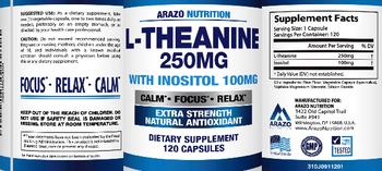 Arazo Nutrition L-Theanine 250 mg - supplement