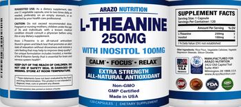 Arazo Nutrition L-Theanine 250 mg - supplement