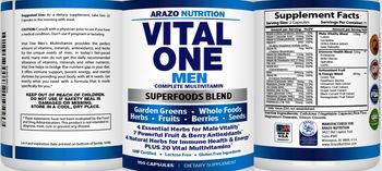 Arazo Nutrition Vital One Men Complete Multivitamin - supplement