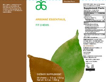 Arbonne Essentials Fit Chews Chocolate Flavor - supplement