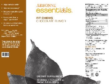Arbonne Essentials Fit Chews Chocolate Flavor - supplement