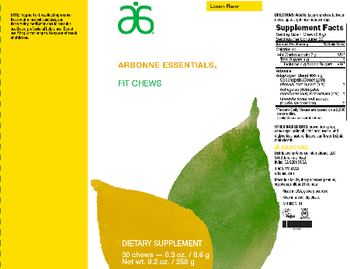 Arbonne Essentials Fit Chews Lemon Flavor - supplement