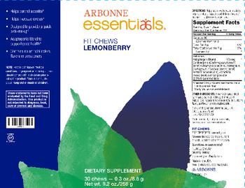 Arbonne Essentials Fit Chews Lemonberry - supplement