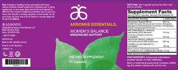 Arbonne Essentials Women's Balance - supplement