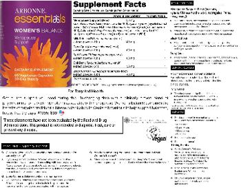 Arbonne Essentials Women's Balance - supplement