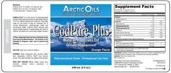 Arctic Oils CodPure Plus Orange Flavor - supplement