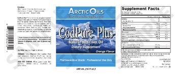 Arctic Oils CodPure Plus Orange Flavor - supplement