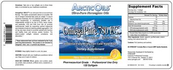Arctic Oils OmegaPure 780 EC Natural Lemon Flavor - supplement