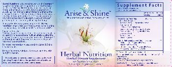 Arise & Shine Herbal Nutrition - herbal supplement