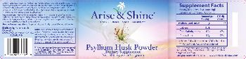 Arise & Shine Psyllium Husk Powder - supplement