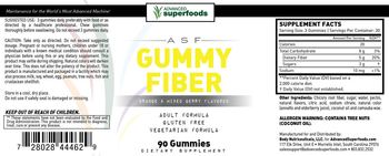 ASF Advanced Superfoods Gummy Fiber - supplement