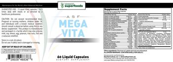 ASF Advanced Superfoods Mega Vita Liquid Capsules - supplement