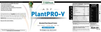 ASF Advanced Superfoods PlantPRO-V Vanilla Milkshake - supplement