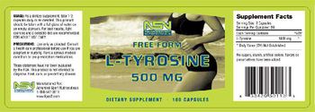 ASN Advanced Sport Nutriceuticals Free Form L-Tyrosine 500 mg - supplement