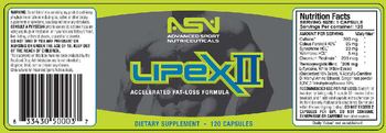 ASN Advanced Sport Nutriceuticals Lipex II - supplement
