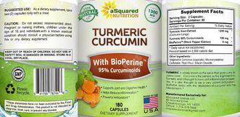 Asquared Nutrition Turmeric Curcumin 1300 mg with BioPerine - supplement