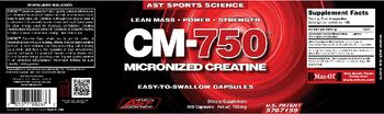 AST Sports Science CM-750 - supplement