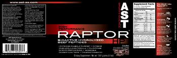AST Sports Science High-Performance Raptor HP Dark Chocolate - supplement