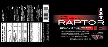 AST Sports Science High Performance Raptor HP Dark Chocolate - supplement