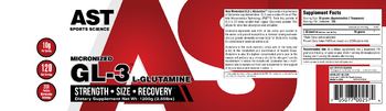 AST Sports Science Micronized GL-3 L-Glutamine - supplement