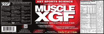 AST Sports Science Muscle XGF Vanilla Ice Cream - supplement