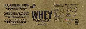 ATH Non GMO Whey Isolate Cocoa - whole food supplement
