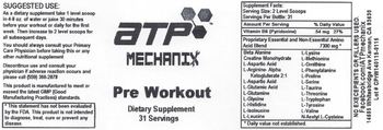 ATP Mechanix Pre Workout - supplement