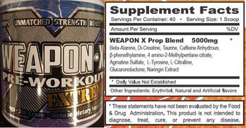 ATS Labs Weapon-X Pre-Workout Extreme - intense supplement