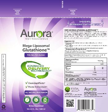Aurora Nutrascience Micro-Liposomal Glutathione 750 mg - supplement