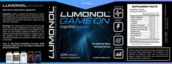 Avanse Nutraceuticals Lumonol Game On - supplement