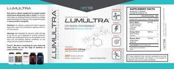 Avanse Nutraceuticals LumUltra - supplement